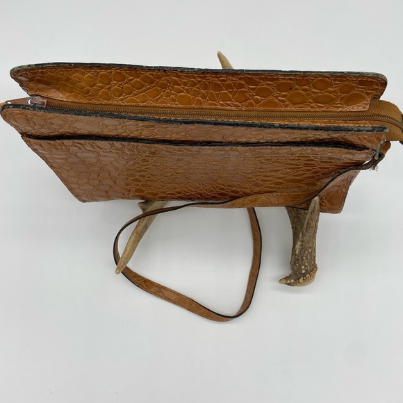 Vintage John Weitz Alligator Embossed Leather Bag - Picture 2 of 9